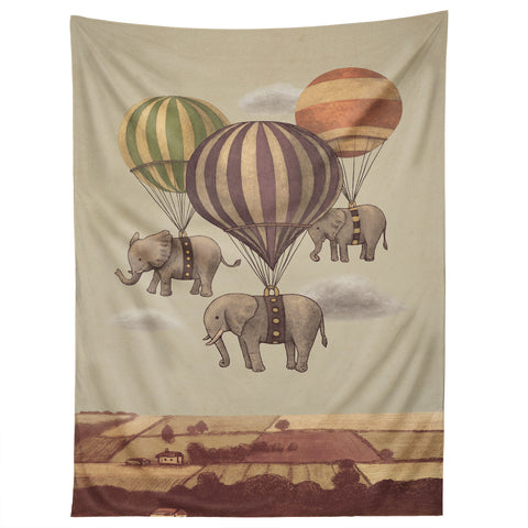 Terry Fan Flight Of The Elephants Tapestry