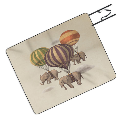 Terry Fan Flight Of The Elephants Picnic Blanket