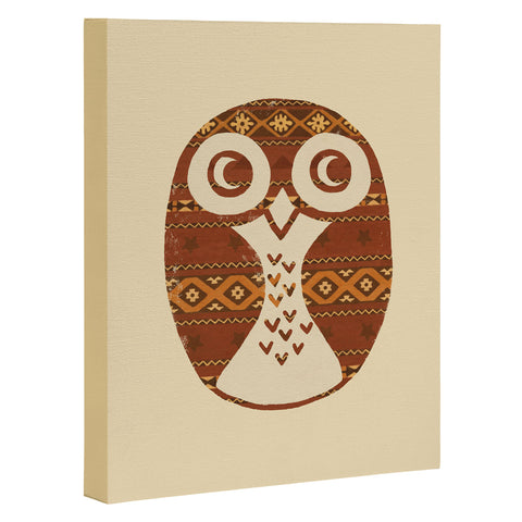 Terry Fan Navajo Owl Art Canvas