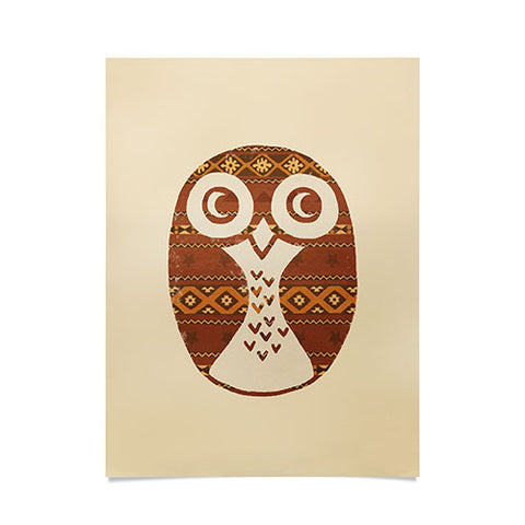 Terry Fan Navajo Owl Poster
