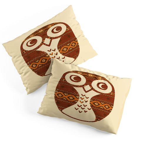 Terry Fan Navajo Owl Pillow Shams