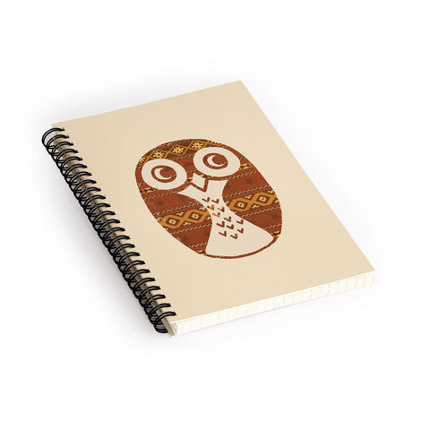 Terry Fan Navajo Owl Spiral Notebook