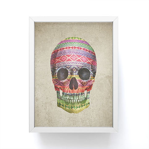 Terry Fan Navajo Skull Framed Mini Art Print