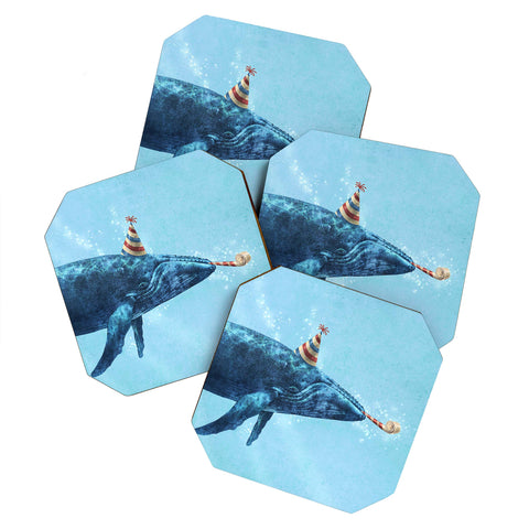 Terry Fan Party Whale Coaster Set