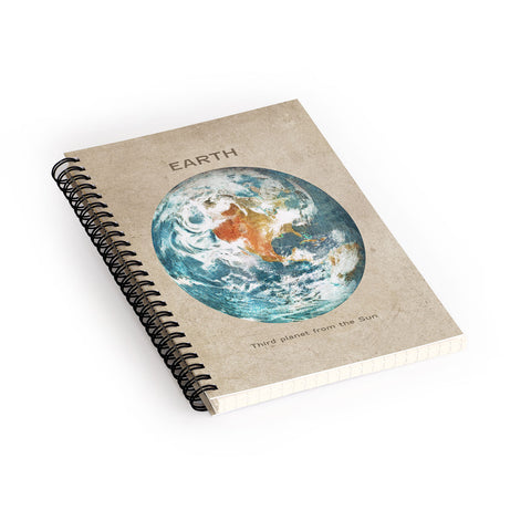 Terry Fan Planet Earth Spiral Notebook
