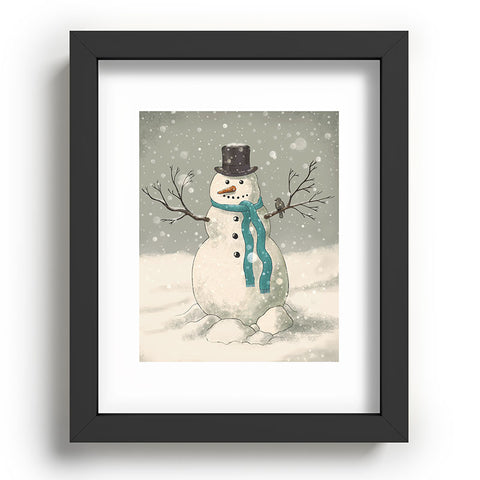 Terry Fan Snowman Recessed Framing Rectangle