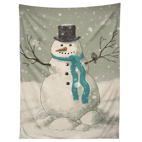 Terry Fan Snowman Tapestry