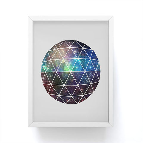 Terry Fan Space Geodesic Framed Mini Art Print