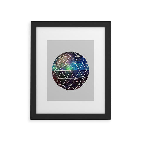 Terry Fan Space Geodesic Framed Art Print