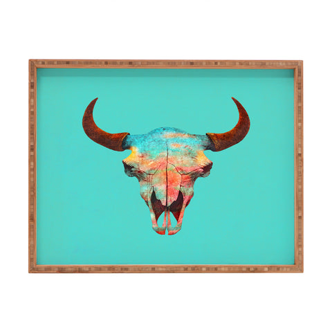 Terry Fan Turquoise Sky Rectangular Tray