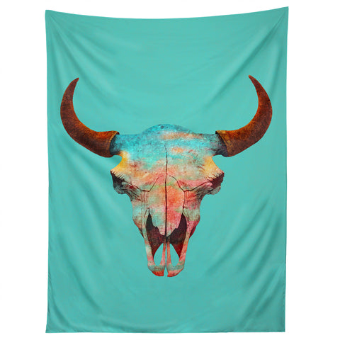 Terry Fan Turquoise Sky Tapestry