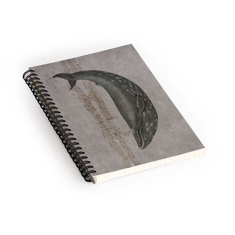 Terry Fan Whale Song Spiral Notebook