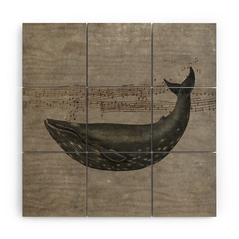 Terry Fan Whale Song Wood Wall Mural