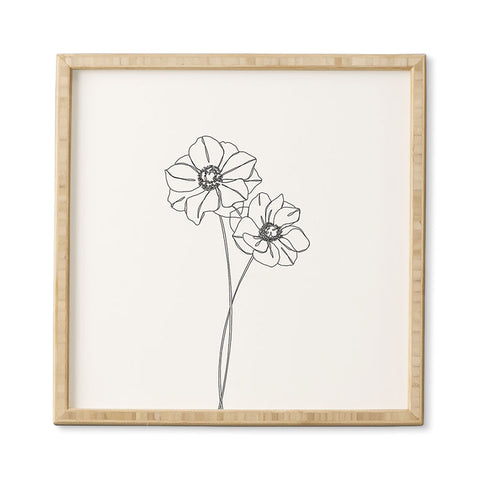 The Colour Study Anemones by The Colour Study Framed Wall Art