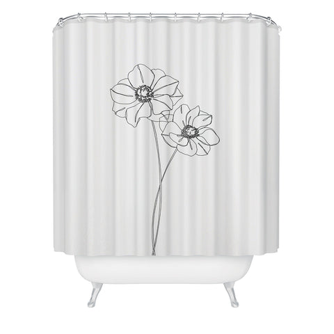 The Colour Study Anemones by The Colour Study Shower Curtain