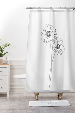 The Colour Study Anemones by The Colour Study Shower Curtain And Mat