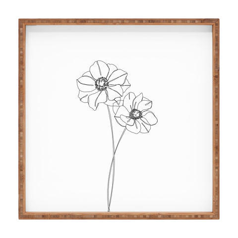 The Colour Study Anemones by The Colour Study Square Tray