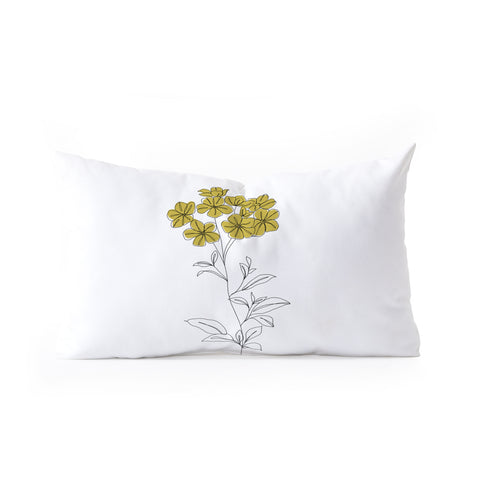 The Colour Study Botanical Illustration Iona Oblong Throw Pillow
