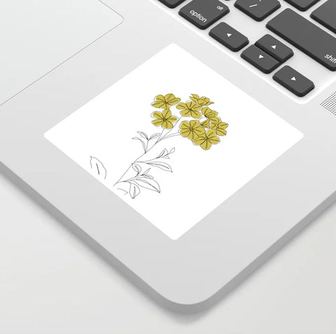 The Colour Study Botanical Illustration Iona Vinyl Sticker