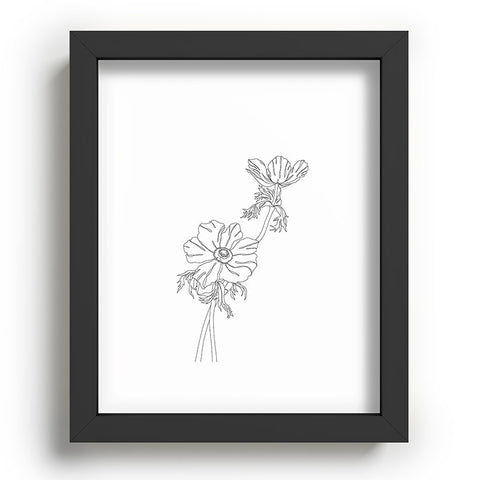 The Colour Study Botanical illustration Joan Recessed Framing Rectangle
