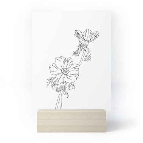 The Colour Study Botanical illustration Joan Mini Art Print