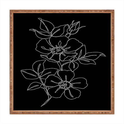 The Colour Study Botanical illustration Square Tray
