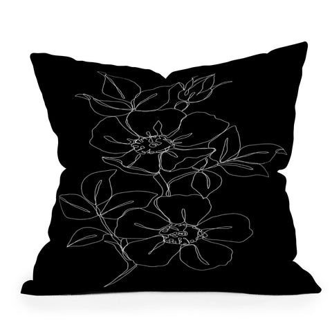The Colour Study Botanical illustration Throw Pillow