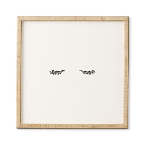 The Colour Study Closed Eyes Lashes Framed Wall Art