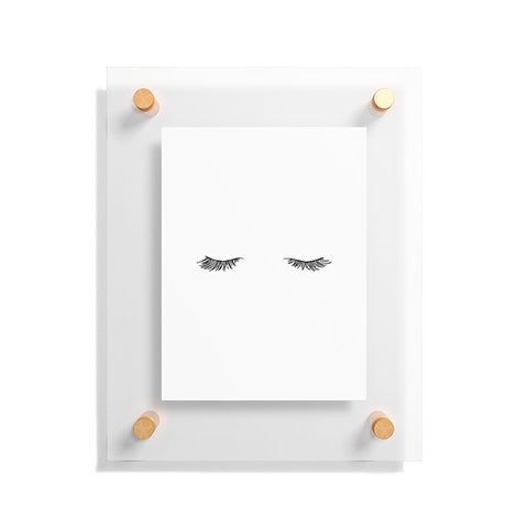The Colour Study Closed Eyes Lashes Floating Acrylic Print
