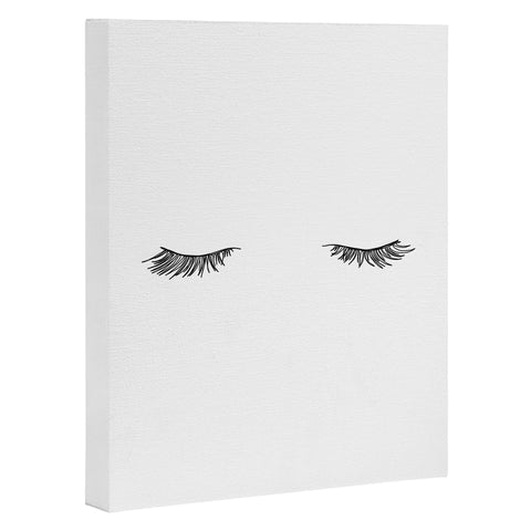 The Colour Study Closed Eyes Lashes Art Canvas