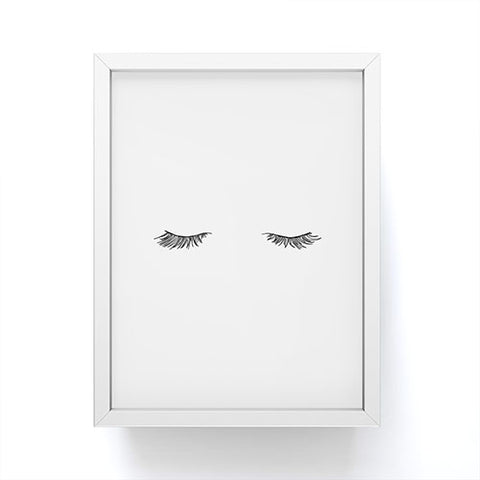 The Colour Study Closed Eyes Lashes Framed Mini Art Print