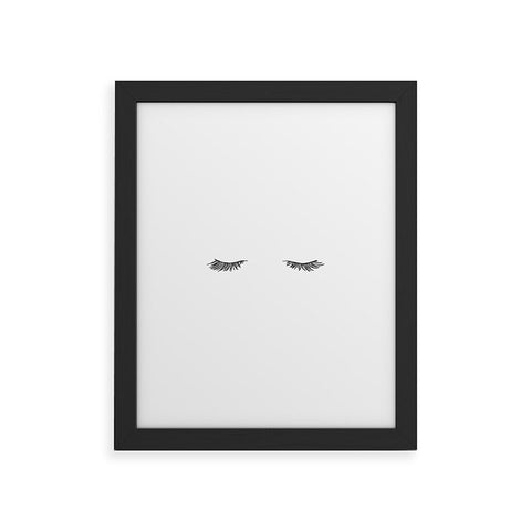 The Colour Study Closed Eyes Lashes Framed Art Print