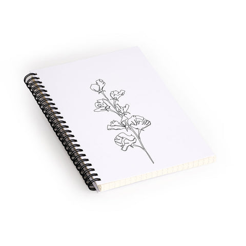 The Colour Study Cotton flower illustration Spiral Notebook