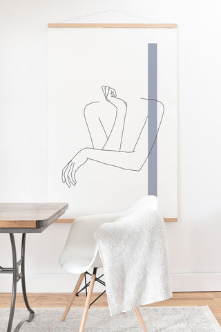 The Colour Study Crossed arms Anna Stripe Art Print And Hanger