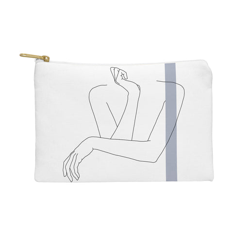 The Colour Study Crossed arms Anna Stripe Pouch