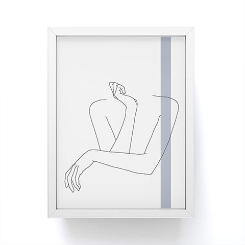 The Colour Study Crossed arms Anna Stripe Framed Mini Art Print