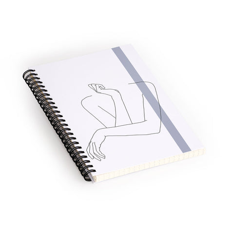 The Colour Study Crossed arms Anna Stripe Spiral Notebook
