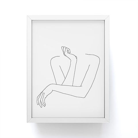 The Colour Study Crossed arms illustration Anna Framed Mini Art Print