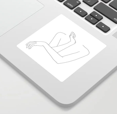 The Colour Study Crossed arms illustration Anna Vinyl Sticker