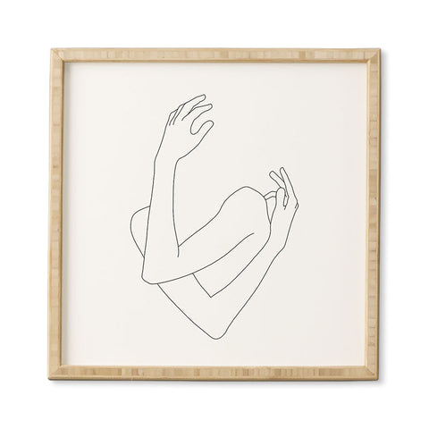 The Colour Study Crossed arms illustration Jill Framed Wall Art