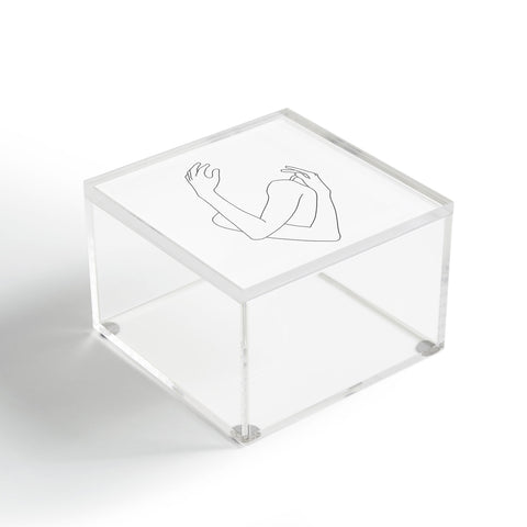 The Colour Study Crossed arms illustration Jill Acrylic Box