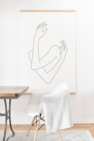 The Colour Study Crossed arms illustration Jill Art Print And Hanger