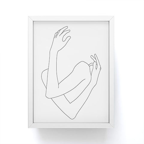The Colour Study Crossed arms illustration Jill Framed Mini Art Print