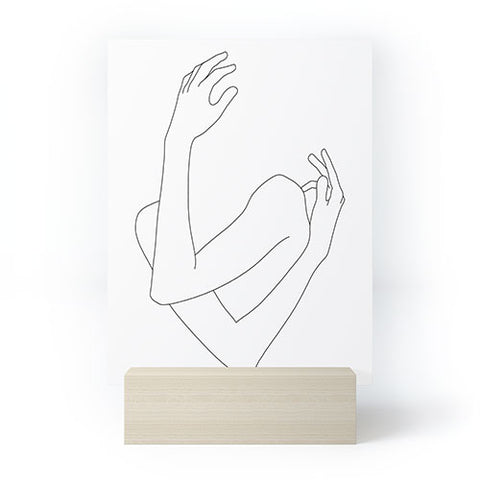 The Colour Study Crossed arms illustration Jill Mini Art Print