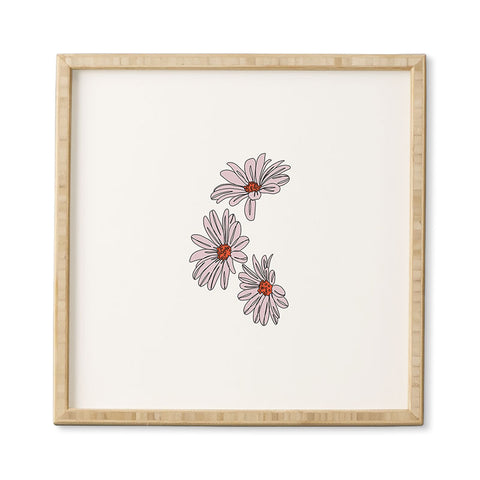 The Colour Study Daisy Illustration Bud Framed Wall Art