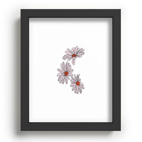 The Colour Study Daisy Illustration Bud Recessed Framing Rectangle