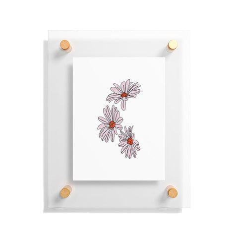The Colour Study Daisy Illustration Bud Floating Acrylic Print
