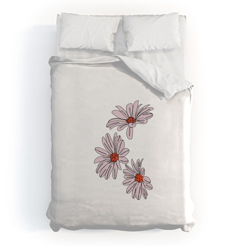 The Colour Study Daisy Illustration Bud Duvet Cover