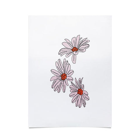 The Colour Study Daisy Illustration Bud Poster