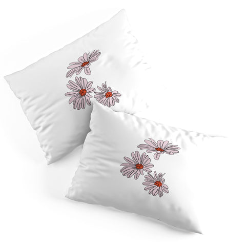 The Colour Study Daisy Illustration Bud Pillow Shams